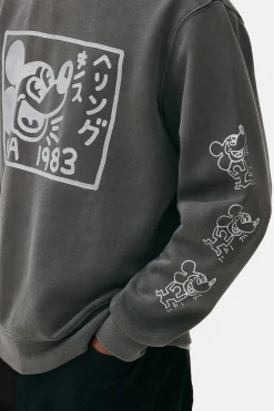 Sweat-shirt Délavé à L'acide Disney Mickey Mouse X Keith Haring|Primark Online