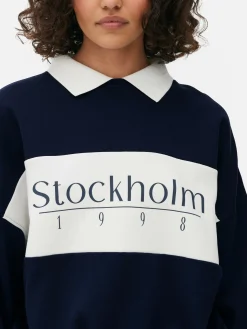 Sweat-shirt Graphique à Col|Primark Best