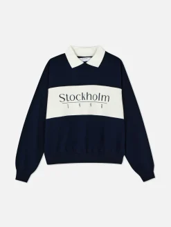 Sweat-shirt Graphique à Col|Primark Best