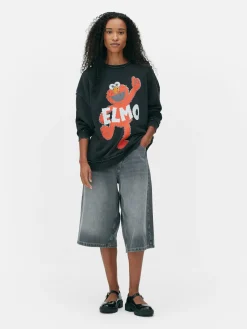 Sweat-shirt Oversize Graphique Sesame Street|Primark Outlet