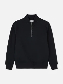 Sweat-shirt Texturé à Col Zippé Et Motif Géométrique|Primark Sale