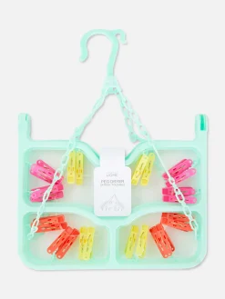 Étendoir Pliant à 24 Pinces|Primark Discount