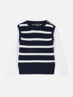 Tenue Deux-en-un Débardeur En Tricot Et Chemise|Primark