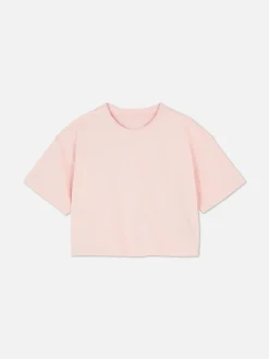 T-shirt à Col Ras-du-cou Et Manches Courtes|Primark Clearance