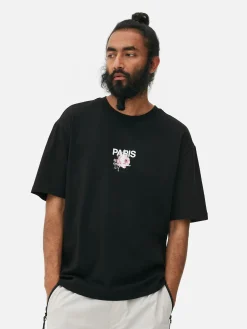 T-shirt à Imprimé Floral Paris|Primark Sale