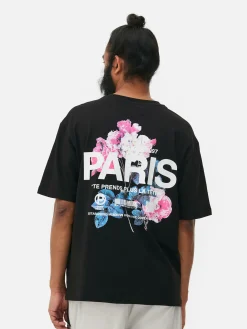 T-shirt à Imprimé Floral Paris|Primark Sale