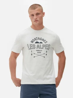 T-shirt à Imprimé Les Alpes|Primark Discount