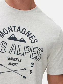T-shirt à Imprimé Les Alpes|Primark Discount
