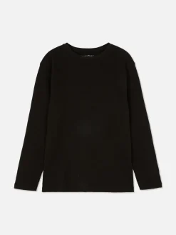 T-shirt à Manches Longues Et à Texture Gaufrée|Primark Hot