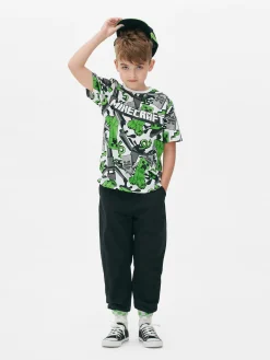 T-shirt à Motif Minecraft Creeper|Primark Discount