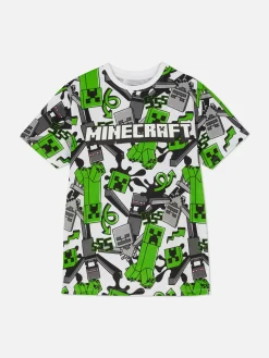 T-shirt à Motif Minecraft Creeper|Primark Discount