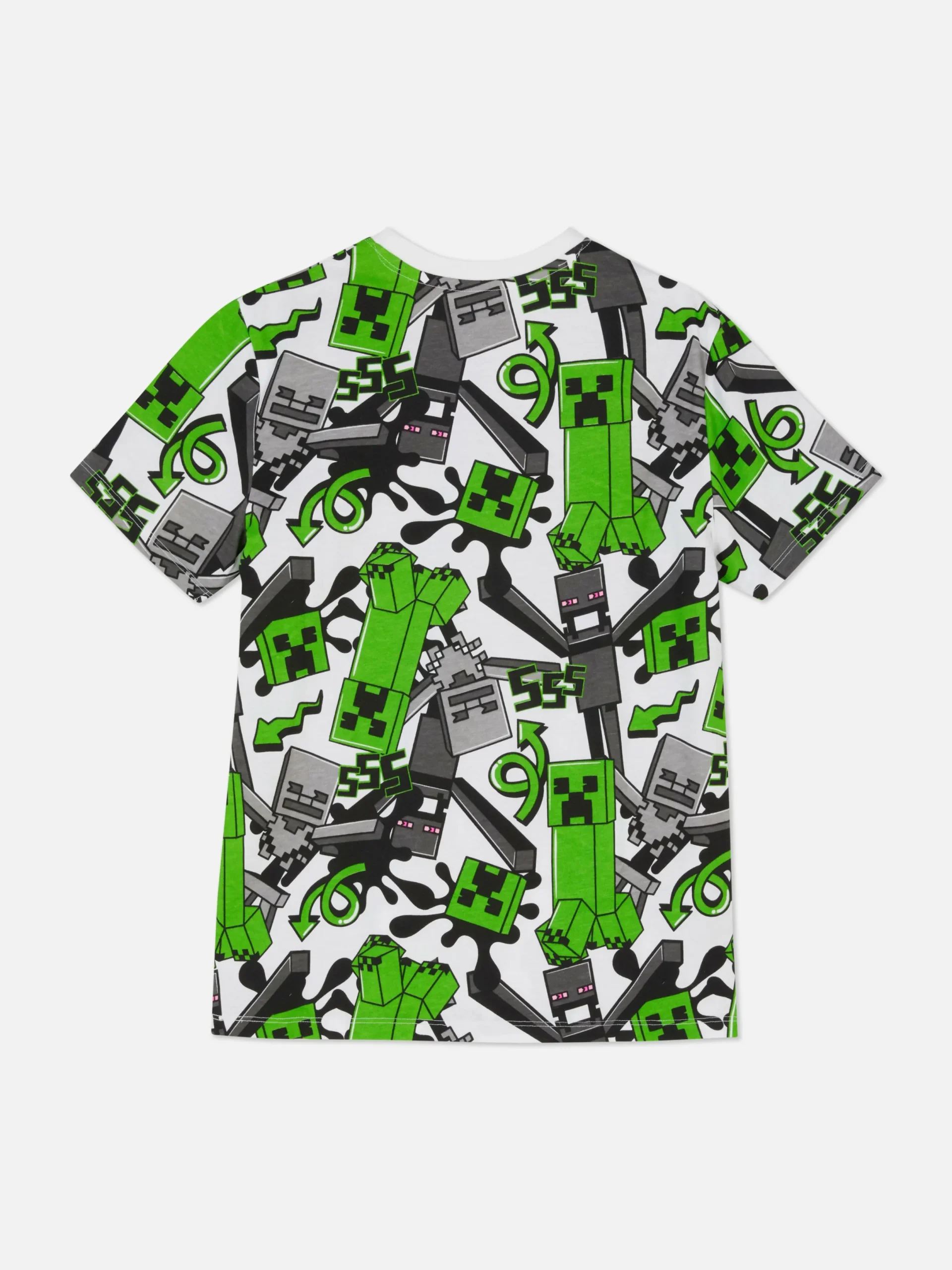T-shirt à Motif Minecraft Creeper|Primark Discount