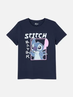 T-shirt à Motif Style Manga Disney Lilo & Stitch|Primark Clearance