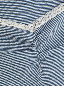 T-shirt à Rayures Et à Finitions En Dentelle|Primark Best