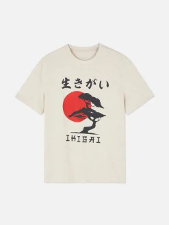 T-shirt Avec Imprimé Arbre Japonais|Primark Outlet