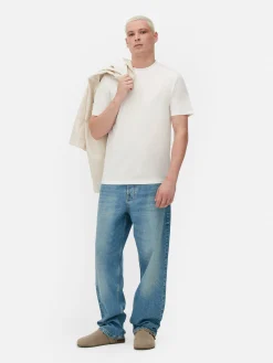 T-shirt Coupe Slim à Manches Courtes|Primark Clearance