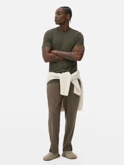 T-shirt Coupe Slim à Manches Courtes|Primark Sale