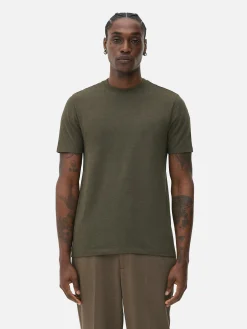 T-shirt Coupe Slim à Manches Courtes|Primark Sale