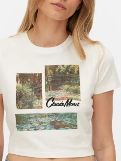 T-shirt Court Graphique Claude Monet|Primark Outlet