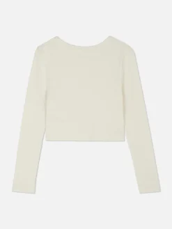 T-shirt Côtelé Boutonné|Primark Sale