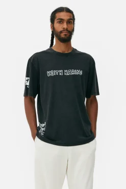 T-shirt Délavé à L'acide Disney Mickey Mouse X Keith Haring|Primark Online