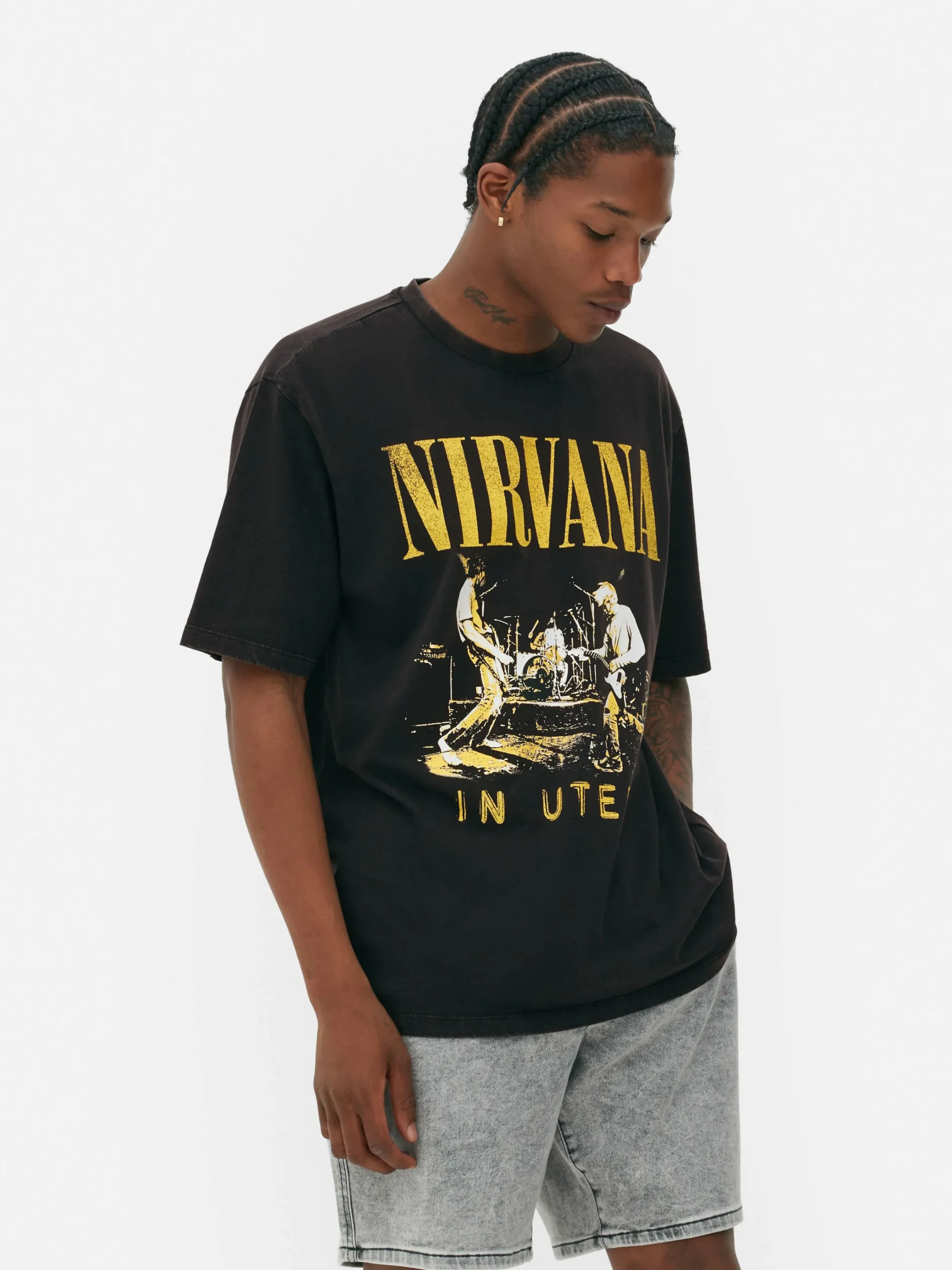 T-shirt Effet Délavé Nirvana|Primark Outlet