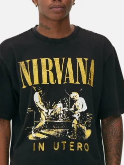 T-shirt Effet Délavé Nirvana|Primark Outlet