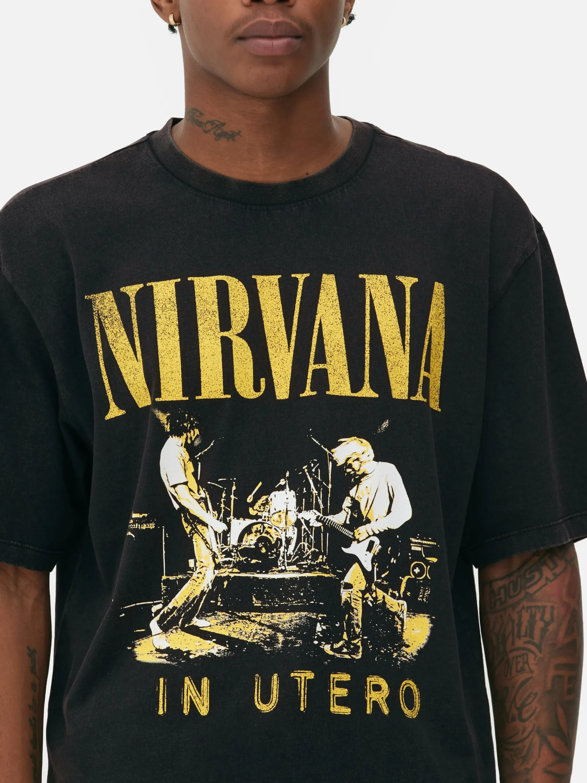 T-shirt Effet Délavé Nirvana|Primark Outlet