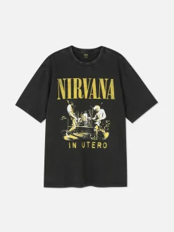 T-shirt Effet Délavé Nirvana|Primark Outlet
