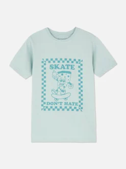 T-shirt En Coton Graphique|Primark