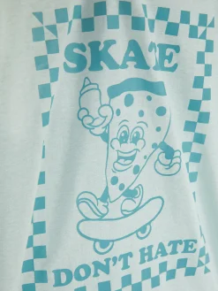 T-shirt En Coton Graphique|Primark