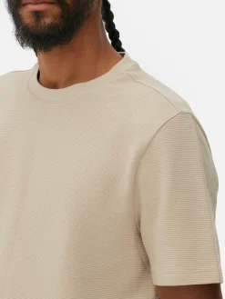 T-shirt En Maille Ottoman Côtelée|Primark Sale