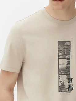 T-shirt Graphique Japon|Primark Outlet