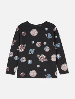 T-shirt Imprimé à Manches Longues|Primark Clearance