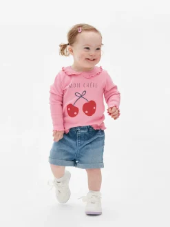 T-shirt Imprimé à Ourlet Ondulé|Primark Discount