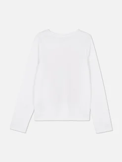 T-shirt Manches Longues à Imprimé Sur Le Buste|Primark