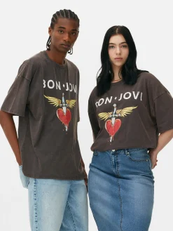 T-shirt Oversize Bon Jovi|Primark Hot