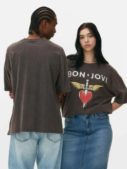 T-shirt Oversize Bon Jovi|Primark Hot