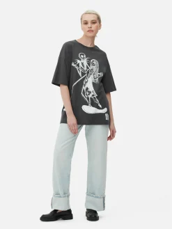 T-shirt Oversize Disney L’Étrange Noël De Monsieur Jack De Tim Burton|Primark Hot