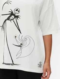 T-shirt Oversize Disney L’Étrange Noël De Monsieur Jack De Tim Burton|Primark Discount