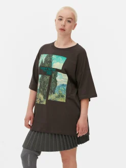 T-shirt Oversize Les Cyprès De Van Gogh|Primark Online