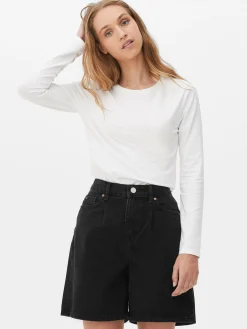 T-shirt Stretch à Col Ras-du-cou|Primark New