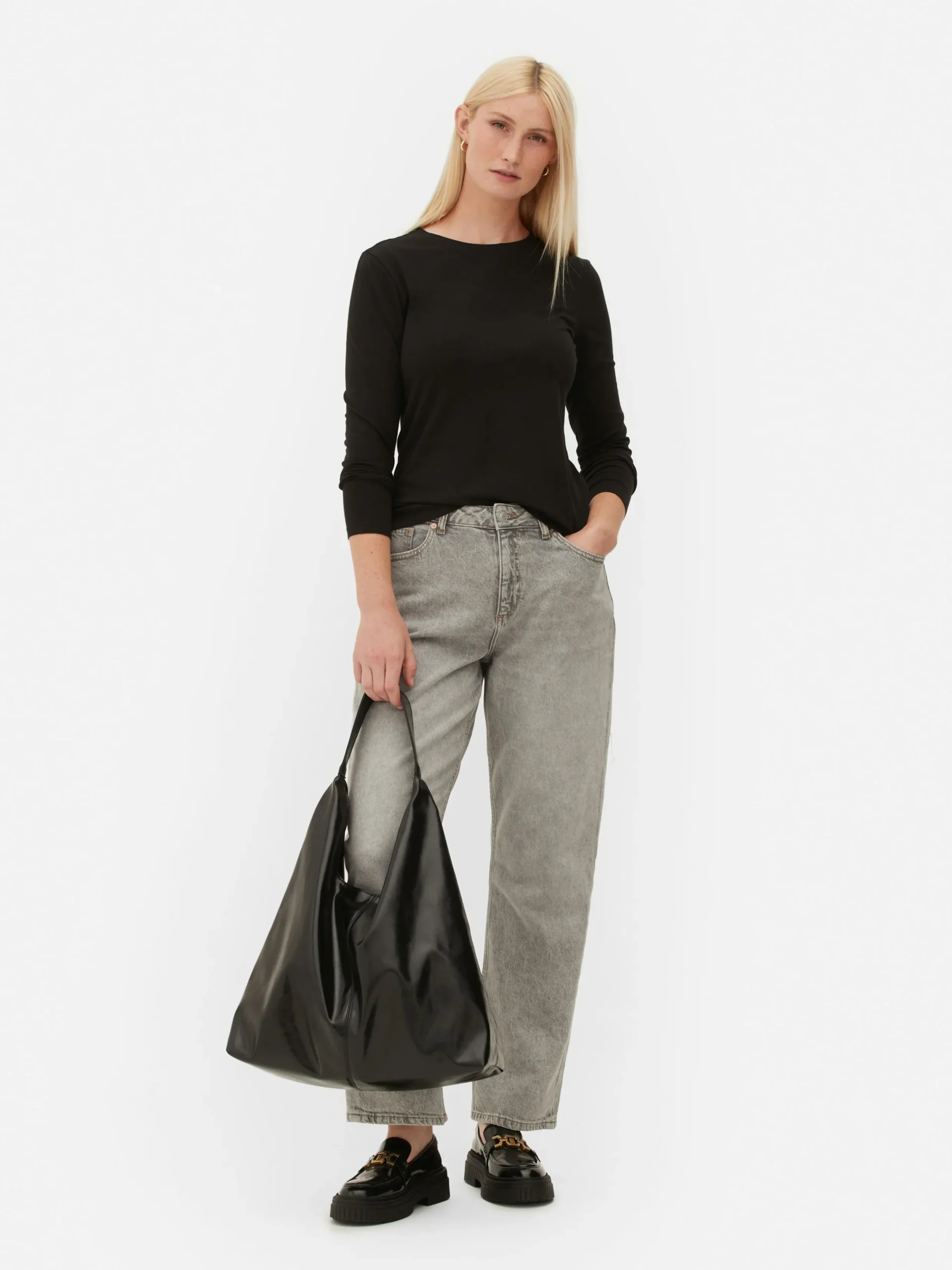 T-shirt Stretch à Manches Longues|Primark Discount