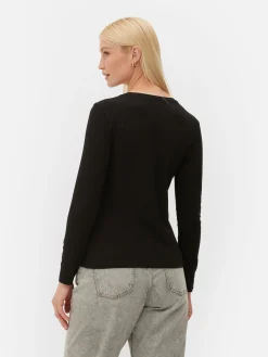 T-shirt Stretch à Manches Longues|Primark Discount