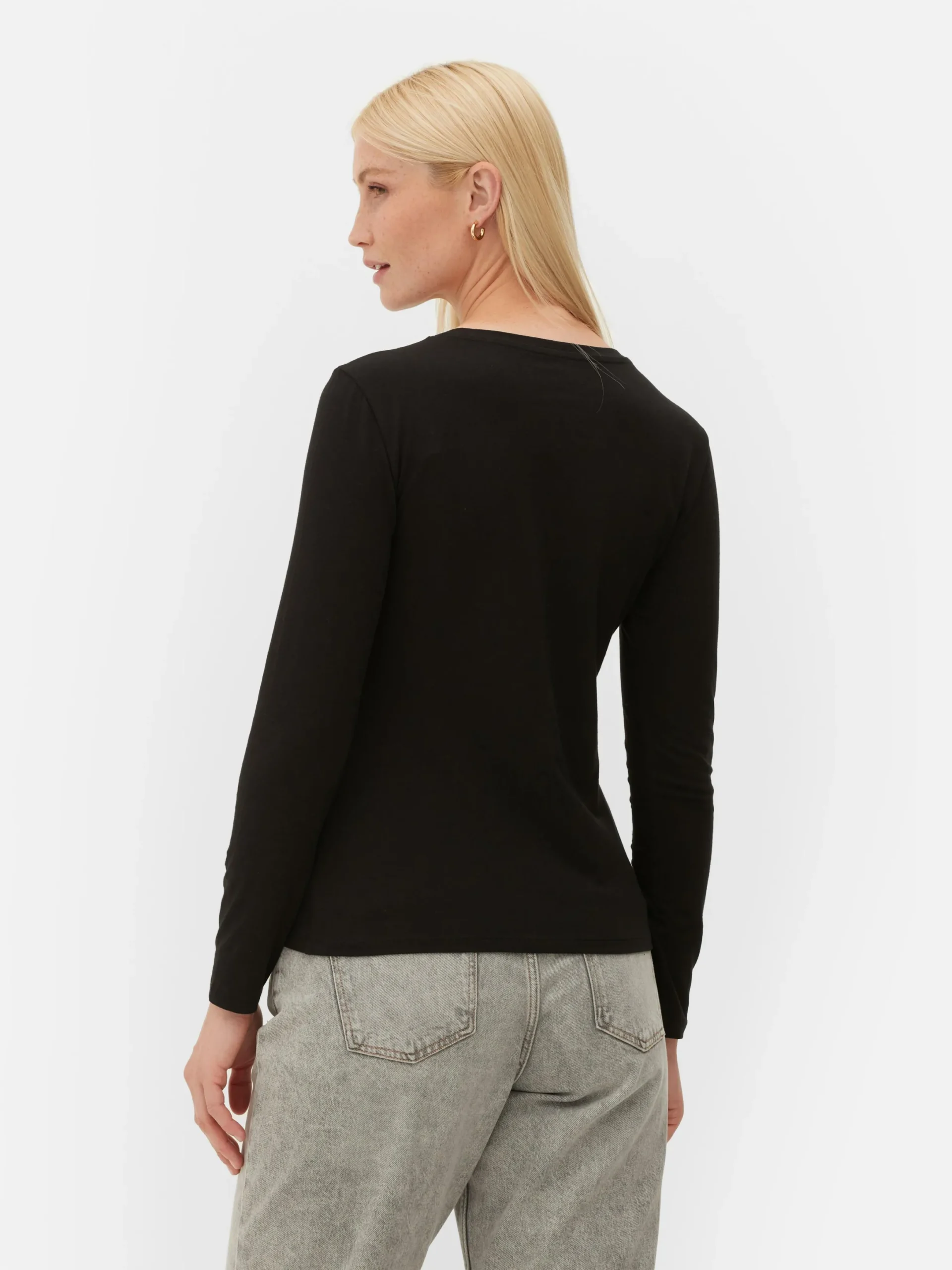 T-shirt Stretch à Manches Longues|Primark Discount