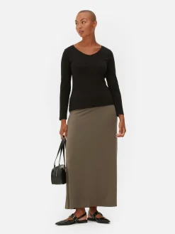 T-shirt Stretch à Manches Longues|Primark Hot