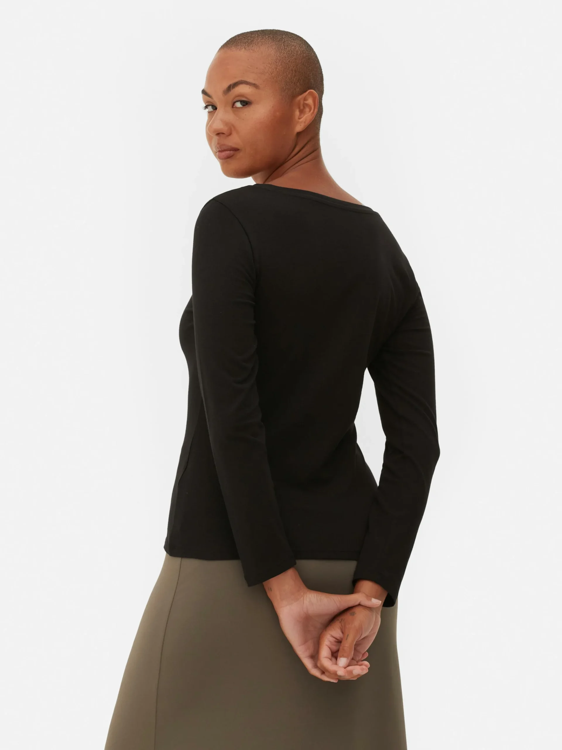 T-shirt Stretch à Manches Longues|Primark Hot