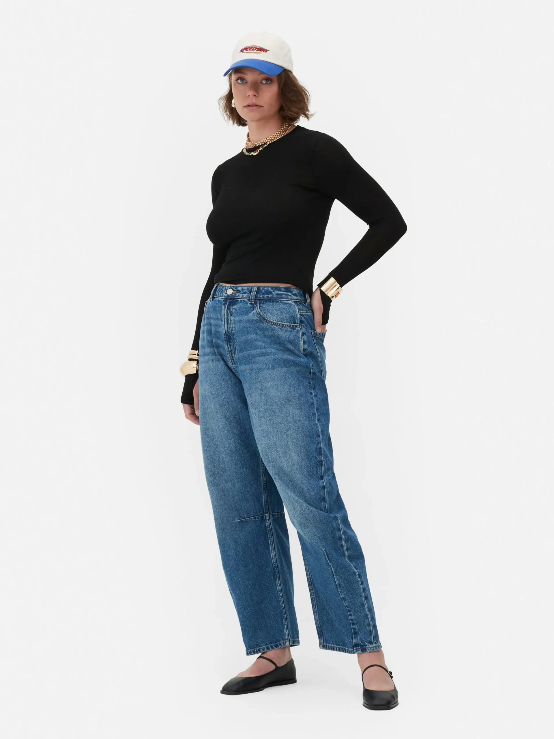 T-shirt Stretch à Manches Longues Rita Ora|Primark Clearance