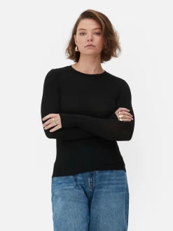 T-shirt Stretch à Manches Longues Rita Ora|Primark Clearance