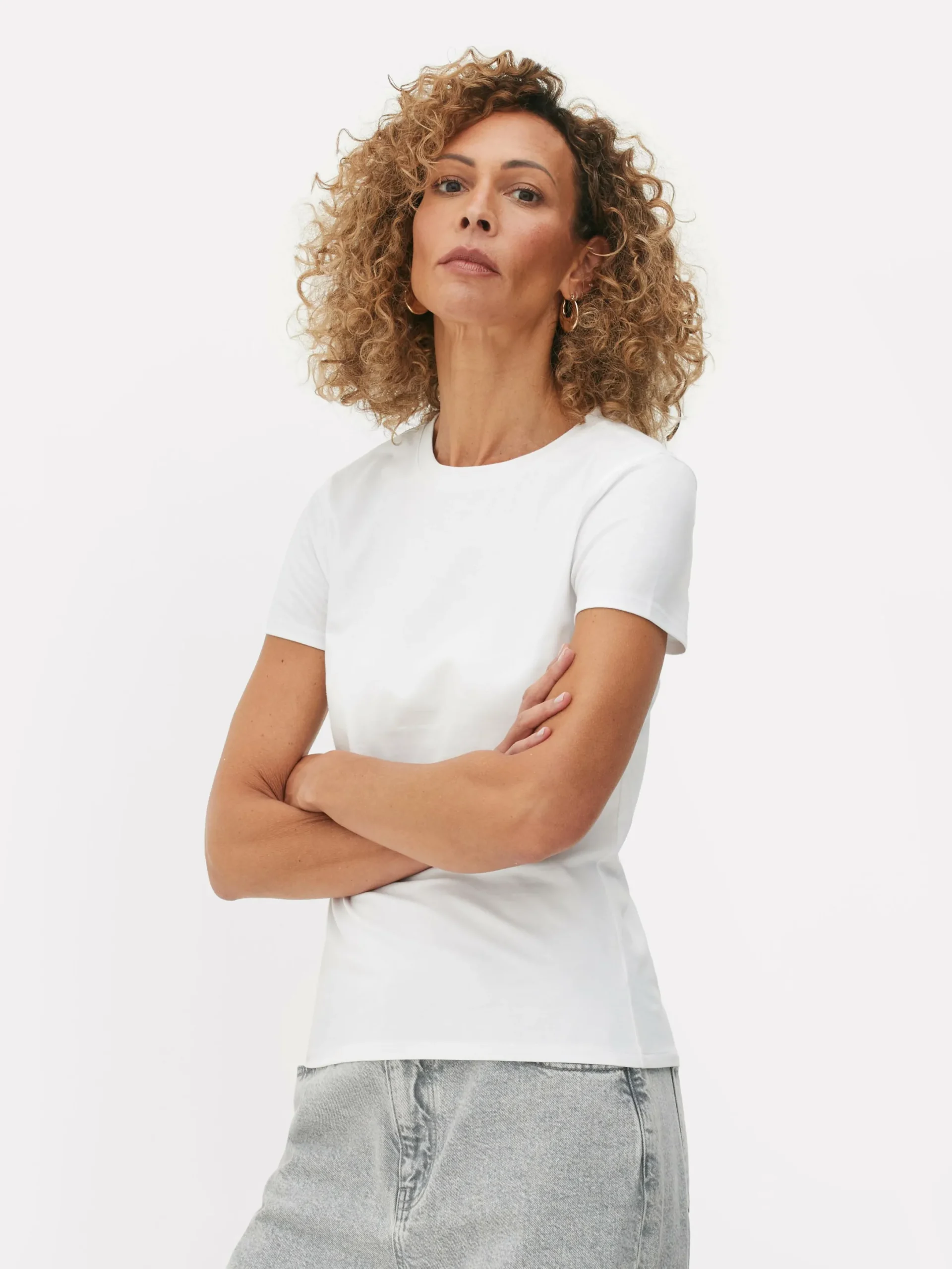 T-shirt Stretch Ras Du Cou|Primark Outlet